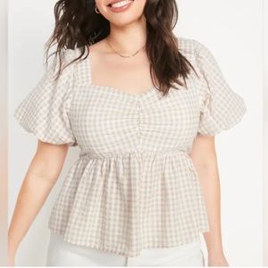 Old Navy gingham top